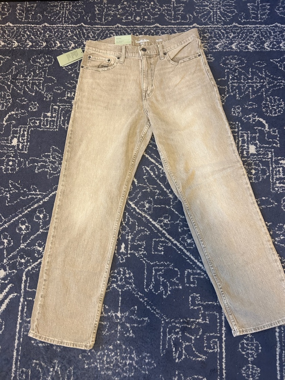 Goodfellow & Co Beige Straight Jeans